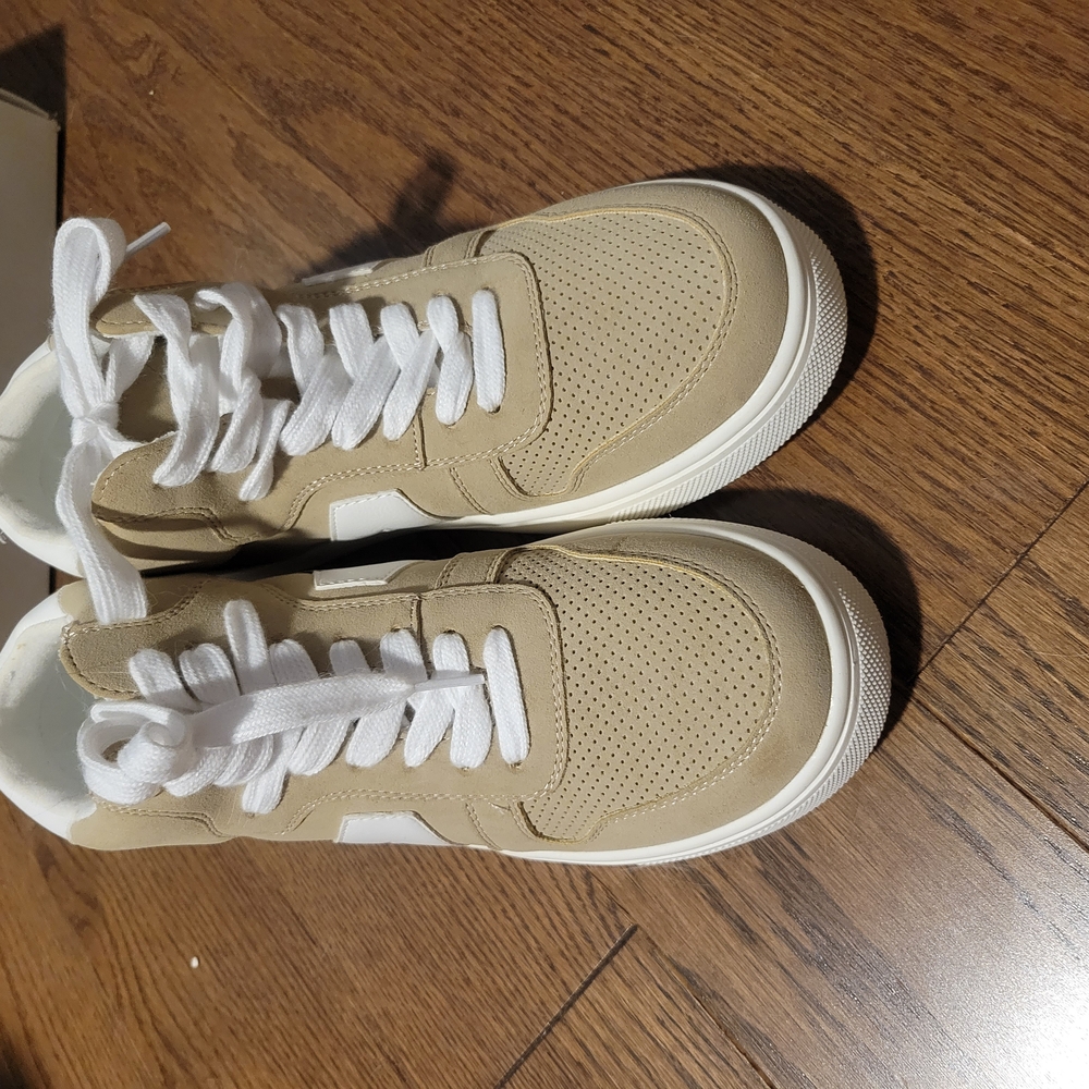 Tan High-Top Sneakers - Picture 2 of 5